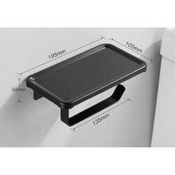 Acheter Universal Étagère à papier noir pour matériel de toilette Étagère à téléphone portable pour espace de toilette Étagère à papier en aluminium