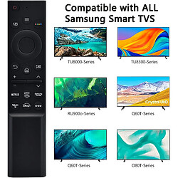 SANAG Remplacement Telecommande Samsung,Telecommande Universelle De Rechange Pour Samsung Smart-Tv Lcd Led Uhd Qled 4K Hdr, Avec Netflix, Video Prime -Tv Boutons, Rm-1729