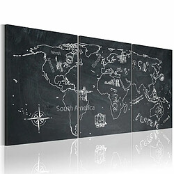 Paris Prix Tableau Imprimé Globe Trotter 30 x 60 cm