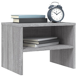 Avis Maison Chic Table de chevet, Table de Nuit pour chambre salon Sonoma gris 40x30x30 cm Bois d'ingénierie