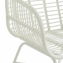 Acheter Mes Fauteuil 70x66x82 cm en rotin et fer blanc - YNOK