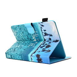 Acheter Etui en PU universel 10 pouces mer bleue pour votre Apple iPad 9.7/Lenovo Tab 4 10 Plus etc