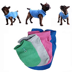 Wewoo Hiver flanelle polaire vêtements pour animaux domestiques manteau bouledogue français costumes de carlin veste chiens chiotstaille L café