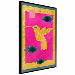 Paris Prix Affiche Murale Encadrée Native American Hummingbird 20 x 30 cm Noir