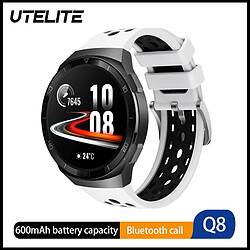 Universal Smartwatch Hommes Femmes 600mAh 1,3 pouces écran IPS Bluetooth appelé IP67 étanche fréquence cardiaque PK pour GT2E smartwatch | smartwatch (blanc)