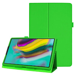 Etui en PU texture litchi avec support vert pour votre Samsung Galaxy Tab A 10.1 (2019) SM-T515