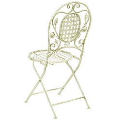 Acheter Beliani Chaise de jardin BIVIO Métal Vert clair