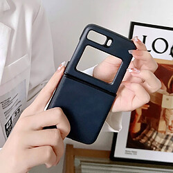 Coque en TPU + PU anti-rayures pour Motorola Moto Razr 2022 5G - bleu