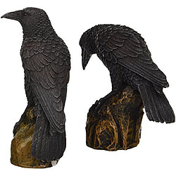 Design Toscano Statues corbeaux de la nuit CL6170 Multicolore 33 x 23 x 10 cm