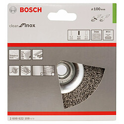 Bosch 2608622108 Brosse conique en inox 100 mm 0,35 mm M14