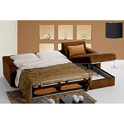 Acheter Inside 75 Canapé d'angle EXPRESS 120cm DREAMER microfibre bordeaux matelas 16 cm