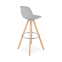 Acheter Kokoon Design Tabouret de bar design ANAU GREY 42x43x95 cm