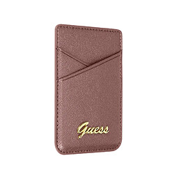 Guess Maroquinerie Porte-carte Magsafe iPhone 12 Fixation Magnétique Guess Saffiano rose