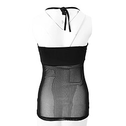 Acheter danse du ventre licou gilet chemise vêtements de danse danse latine basics l noir