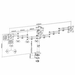 Avis Support de table d'écran MacLean MC-691 27"