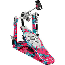 HP900 PMCS 50th Limited Iron Power Glide Cobra Kick Pedal Marble Coral Swirl + Etui Tama