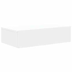 Avis Maison Chic Meuble TV scandinave avec éclairage LED - Banc TV pour salon blanc 60x35x15,5 cm -MN52450