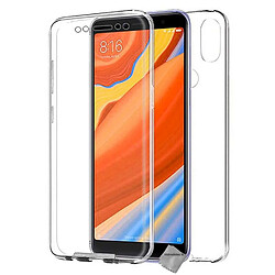 Htdmobiles Coque silicone gel fine 360 integrale pour Xiaomi Mi 8 + verre trempe - TRANSPARENT pas cher