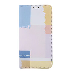 Avis Coque en simili cuir pastel carré colorée pour iPhone 14 Pro Max 6.7"