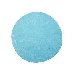 Beliani Tapis rond en tissu bleu clair DEMRE