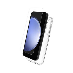 My Way Myway Coque pour Galaxy S23 FE Souple en TPU et Protection d'Écran en Verre Trempé Transparent