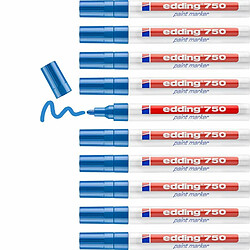 Avis Marqueur permanent Edding 750 Bleu 10 Unités