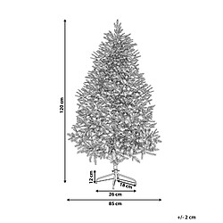 Avis Beliani Sapin de Noël BASSIE 120 cm Blanc