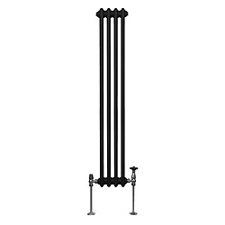 Monstershop Radiateur Traditionnel à Triple Colonne – 1500 x 202 mm – Noir