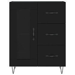 Acheter vidaXL Buffet noir 69,5x34x90 cm bois d'ingénierie