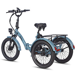 Acheter FAFREES F20 Mate Vélo Électrique - Moteur 500W Batterie 48V18.2AH Assisted Autonomie 110KM Freins Hydrauliques - Gris Bleu