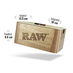 Avis Cache Secret Box Mini Raw Boîte en Bois et Plateau pour Rouler