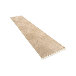 Vidal Tapis de couloir en laine 396x79 brun Darya