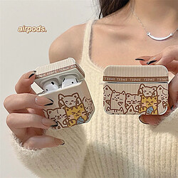 GUPBOO Airpods Coque Housse Étui Protecteur Compatible pour AirPods 3-Ins mignon chat dessin animé fille