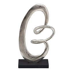 BigBuy Home Figurine Décorative 24 x 10 x 42 cm Noir Argent