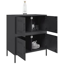 Acheter vidaXL Buffet noir 68x39x79 cm acier