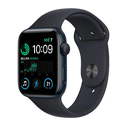 Apple Watch SE (2e génération) GPS 40 mm en Aluminium Noir (Midnight) et Bracelet Sport Noir (Midnight) - Reconditionné