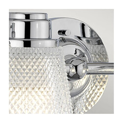 Acheter Elstead Lighting Applique murale salle de bains Hudson Acier,verre taillé transparent Chrome poli