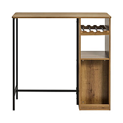 Acheter SoBuy FWT97-PF Table de Bar, Table Haute, Table à Manger, Table de Cuisine avec Supports pour Verres et Bouteilles