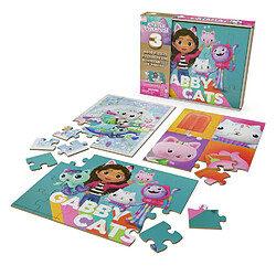 Avis Spinmaster Boite 3 puzzles bois fsc gabby et la maison magique