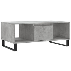 Maison Chic Table basse,Table Console Table d'appoint, Table pour salon Gris béton 90x50x36,5 cm Bois d'ingénierie -MN93745