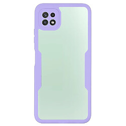 Coque en TPU + acrylique violet pour votre Samsung Galaxy A22 5G (EU Version)