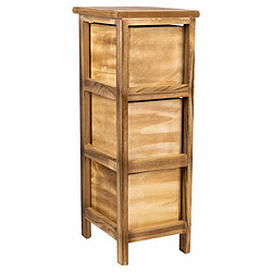 Caisson à Tiroirs Alexandra House Living Marron Bois Bois de paulownia 26 x 61 x 22 cm pas cher