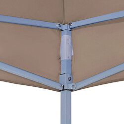 Acheter vidaXL Toit de tente de réception 6x3 m Taupe 270 g/m²