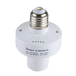 Wewoo Douilles Ampoule pour Smart Home, AC 90-250 V Slampher RF eWelink Téléphone APP WiFi 2.4 GHz E27 Smart Lampe Titulaire avec Alexa Echo Contrôle de la Voix