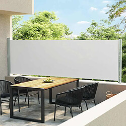 vidaXL Auvent latéral rétractable de patio 140x600 cm Crème