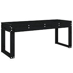 Acheter vidaXL Banc de jardin noir 110x38x45 cm bois massif de pin