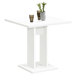 Mes Table bistrot carrée 70x77,5 cm blanche