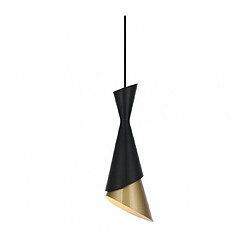 Luminaire Center Suspension design Malia Acier Noir 1 ampoule 108cm