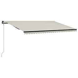 vidaXL Auvent rétractable automatique 600x300 cm Crème