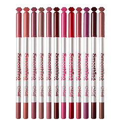 12pcs Crayon à Lèvres Longue Durée Etanche Lip Liner Maquillage Outils Multicolore, Rouge à Lèvres Brillant à Lèvres Maquillage